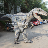 Costume de dinosaure animatronique artisanal à vendre, taille réelle, costume de Vélociraptor fait main pour enfants, pour le divertissement