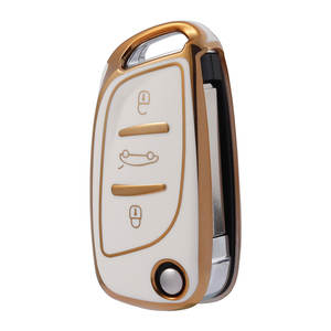 Pour Citroen C2 C3 C4 C5 C6 C8 DS4 pour Peugeot 107 207 306 307 407 308 607 nouveau TPU voiture clé à rabat coque coque Fob - Product Image 1