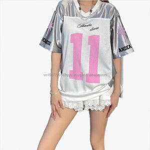 Maillot de sport décontracté Hip Hop à manches courtes unisexe, été, ample, fin, respirant, séchage rapide, anti-UV, tendance, personnalisable - Product Image 2