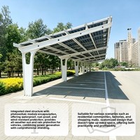 Nouveau système de production d'énergie solaire hors réseau pour borne de recharge de carport photovoltaïque en silicium monocristallin, Shandong Free