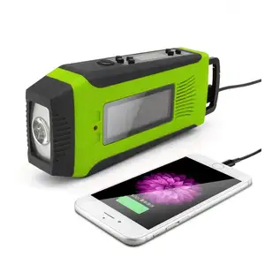 High Quality Humanized Design Hand Crank Short Wave Radio With Phone Charger