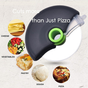 ที่ตัดพิซซ่าทรงกลมแบบแมนนวล สแตนเลส พลาสติก พร้อมโลโก้สั่งทำ - Product Image 4