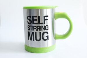 Taza mezcladora eléctrica de 350ml, taza de bebida de leche y café autoagitadora automática perezosa, licuadora de jugo de acero inoxidable con tapa - Product Image 6