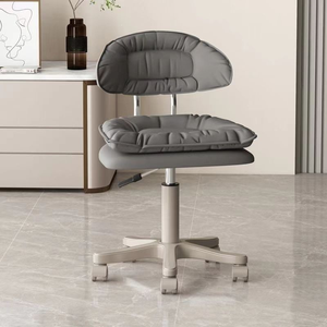 Z Barber Shop Nail Shops Luxury Professional Rolling Leather Chair <b>with</b> <b>Wheel</b> Portable Manicure <b>Stool</b> - Product Image 1