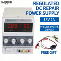 Alimentation CC réglable 1502DD, contrôle précis de la tension, source d'alimentation de laboratoire régulée pour les tests électroniques, la réparation mobile