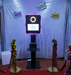 Photomaton vintage noir DSLR avec plateau d'impression pour impression instantanée <span class=keywords><strong>QW410</strong></span> / DS620 pour fêtes d'anniversaire, écran tactile 15,6 pouces - Product Image 6