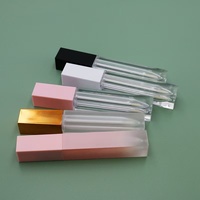 Vente chaude de tubes à gloss carrés de 7 ml, contenants vides pour gloss à lèvres, huile à lèvres volumisante, vente en gros