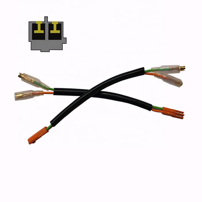 Лидер продаж, запасные части для мотоциклов, 2 провода, адаптер для указателя поворота для Honda CBR250R CBR600F4 F4i