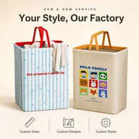 Panier à linge en tissu, panier à linge portable, grande capacité, pliable, imperméable, bac de rangement pour vêtements, jouets, organisateur de maison