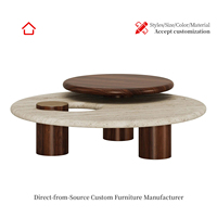 Hollow Layer Storage Decorative Coffee Table Modern Light Luxury Wooden Stable Metal Support Frame Custom Square Shape Living