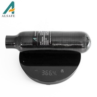 Alsafe 300bar/4500psi 220/300/370cc paintball 300bar fibre de carbone réservoir d'air bouteille cylindre M18x1.5