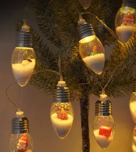 Оптовая продажа Светодиодная лента рождественские украшения Санта-Клауса Снеговик Праздничная Рождественская елка свет