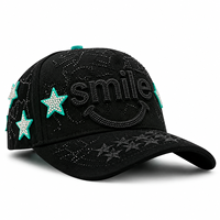 Gorra de béisbol bordada con estrellas al por mayor, unisex, de 5 paneles, de algodón, estilo deportivo, informal, con imagen urbana y patrón celestial, Barbas Hats Ct