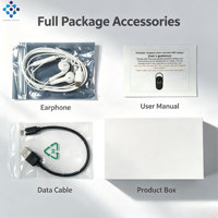 Enregistreur vocal avec écran HD, porte-clés en métal noir S29 |   Enregistreur audio portable en alliage de zinc avec trou pour cordon