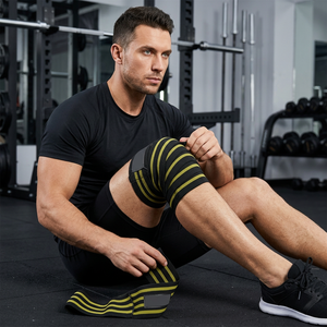 Unisex <b>Plus</b>-<b>Size</b> Fitness Knee Wraps for Weight Lifting Soft Breathable Adjustable Anti-Slip Elastic with Advanced Protection - Product Image 1