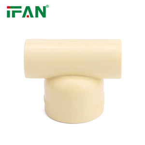 IFAN ASTM2846 todos los tipos de accesorios de CPVC 1/2 "-1" PN16 rosca hembra <span class=keywords><strong>crema</strong></span> en T inserto de latón accesorio de tubería de CPVC - Product Image 4