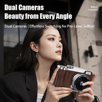 Appareil photo numérique portable avec flash LED, 48MP, 1080P, zoom 16X, autofocus, écran 2,4 pouces, appareil photo compact pour voyages et vlogs