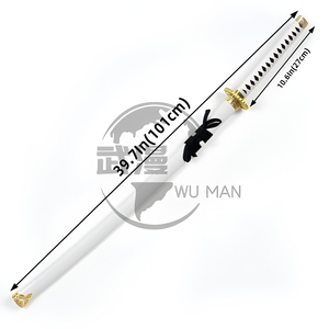 <span class=keywords><strong>Fate</strong></span>/<span class=keywords><strong>Grand</strong></span> <span class=keywords><strong>Order</strong></span> Okita Souji Tachi Blanco de 101 cm, Accesorio de Cosplay de Madera con Saya Blanca para Eventos de Cosplay - Product Image 4