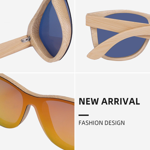 Gafas de Sol de Madera de Bambú con Espejo Polarizado Personalizadas, Gran Venta 2023, Tendencia Unisex - Product Image 4