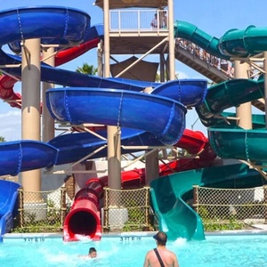Hot bán ngoài trời Kid Aqua công viên nhựa trượt sợi thủy tinh hồ bơi trượt nước với vật liệu kim loại - Product Image 2
