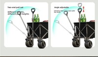 Chariot de camping pliable en métal Door Mate, chariot tout-terrain, capacité de charge de 200 kg, rangement étanche de 230 L, 95x101x58 cm