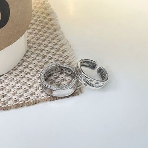 Yinruitai 925 Sterling Silver Geometric <b>Ring</b> For Women Adjustable <b>Open</b> Design Everyday Wear - Product Image 2