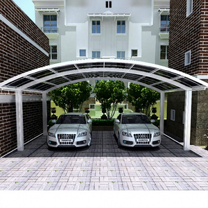 <span class=keywords><strong>Garage</strong></span> de stationnement double blanc robuste, style moderne, conception de rangement de voiture <span class=keywords><strong>amovible</strong></span> pour deux voitures - Product Image 1