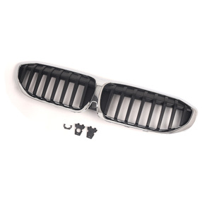 Rejilla Delantera para BMW Serie 3 G20, Una Sola Línea, Semi-Electrochapada, Plástico ABS con Clips - Product Image 1