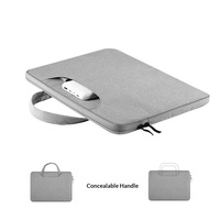 Bolsa para Portátil de Poliéster Portátil al por Mayor con Cremallera, Funda Impermeable y Resistente a los Golpes para Ordenador, Bolso de Mano para Tablet y Portátil