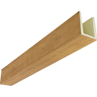 Poutres en polyuréthane imitation bois, mousse PU creuse en forme de U pour la décoration de plafond de ferme, corniches en faux bois