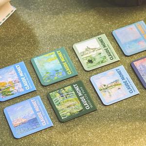 Signet magnétique Peinture mondialement connue Monet Van Gogh <span class=keywords><strong>Dossier</strong></span> de pages d'art antique pour lecteurs de livres Papeterie - Product Image 4