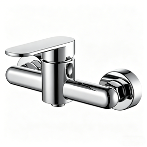 Robinet de <span class=keywords><strong>Douche</strong></span> Mural Pas Cher pour Salle de Bain avec Corps en Laiton et Poignée en Zinc - Product Image 1