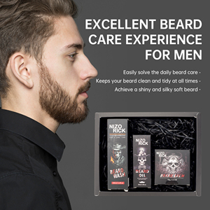 ชุดล้างห<span class=keywords><strong>น</strong></span>วดเคราและน้ำมั<span class=keywords><strong>น</strong></span>บำรุง แบรนด์ส่วนตัว ชุดของขวัญสำหรับล้างหนวด<span class=keywords><strong>เครา</strong></span> ควบคุมผมชี้ฟู บำรุงด้วยบาล์มสำหรับดูแลหนวด<span class=keywords><strong>เครา</strong></span>สำหรับผู้ชาย - Product Image 2