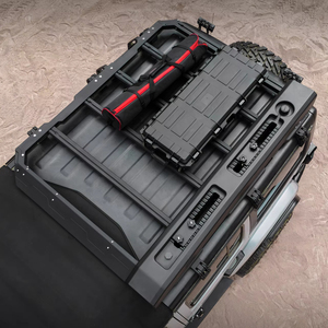 <span class=keywords><strong>Portapacchi</strong></span> OMU Serie Genesis <span class=keywords><strong>per</strong></span> Jeep Wrangler JL, <span class=keywords><strong>Accessori</strong></span> Fuoristrada, Piattaforma Tetto in Alluminio - Product Image 2