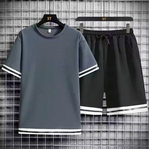 Custom Summer New Breathable Casual Shorts Sets Short Sleeve T Shirt Set Tracksuit Men's Branded 2 Pieces Sets