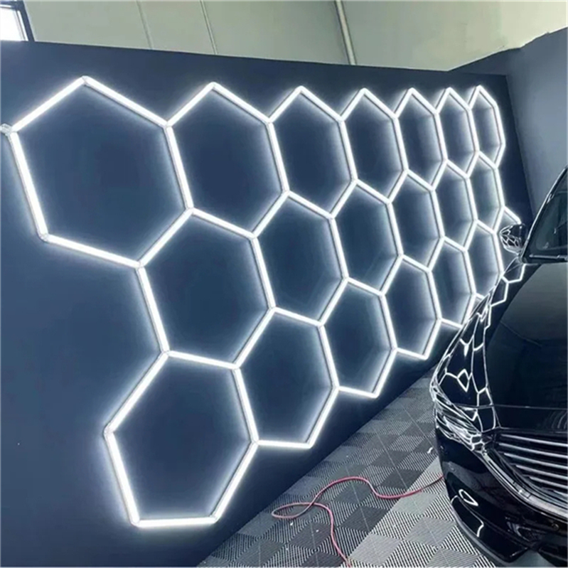 Wholesale Hot Sell Bright Led Lights Led Light Hexagon Ceiling for Car Wash Garage Room Led Light