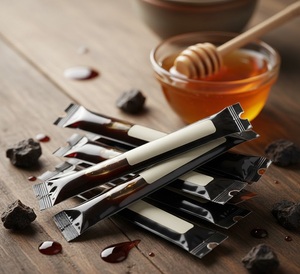 Palitos de Miel de Shilajit Natural al por Mayor, Snack Vegetal para Adultos, Uso en Bebidas, Apoyo Inmunológico, Gestión de Energía, 1g - Product Image 3