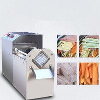 Commerciële elektrische fruit- en groentestripschaafmachine, aardappelstokjes snijmachine, friet snijmachine
