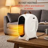 Chauffage rapide amélioré, volume d'air élevé, mini radiateur vertical, protection thermique, chauffage domestique à économie d'énergie, adapté au bureau