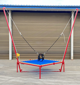 Factory Sell Upgraded Version <strong>Bungee</strong> Jumping with Rocker and Spring Outdoor Children Equipment <strong>Bungee</strong> Trampoline for Kids - Product Image 3