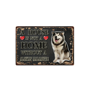 Bóxer de Metal para mascotas, placa de póster de estaño para perro, Pitbull, Bulldog, Husky, artesanías - Product Image 2