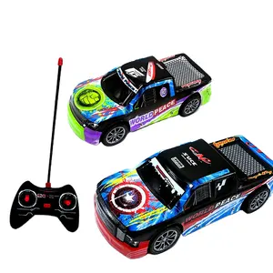 有趣的1:18比例遥控汽车电动玩具越野遥控特技怪物卡车户外收音机控制男孩汽车玩具