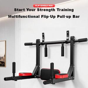 SPORTS Barra de dominadas multifuncional montada en la pared, estación de flexiones, torre de potencia, soporte de entrenamiento físico - Product Image 1