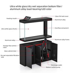 Aangepaste Grote <span class=keywords><strong>Aquarium</strong></span> Aluminium Kast Met Sump Bodem Filtratie Ultra Helder Glazen <span class=keywords><strong>Aquarium</strong></span> <span class=keywords><strong>Aquarium</strong></span> <span class=keywords><strong>Aquarium</strong></span> - Product Image 4