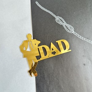 Ins Wind Fête des Pères Plaque Acrylique PAPA Fête des Pères Gâteau Plug-in Cake Topper Décoration - Product Image 6