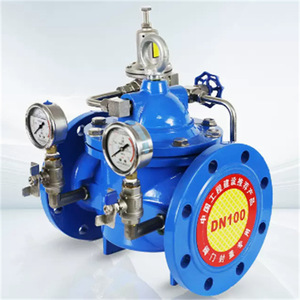 Vanne <span class=keywords><strong>de</strong></span> régulation <span class=keywords><strong>de</strong></span> pression hydraulique à diaphragme 200X DN50-DN300 PN16/PN25 en fonte ductile SS304 certifiée CE pour usage industriel - Product Image 2