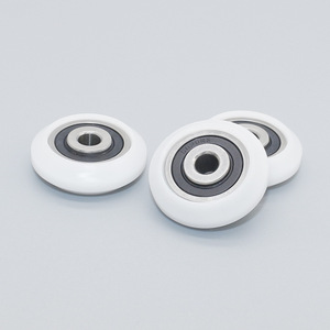 Ruedas de Guía con Rodamientos de Polea de Ranura en V de Plástico Recubierto de Goma de 5*26*8mm para Ventanas y Puertas Corredizas, Venta al Por Mayor - Product Image 3