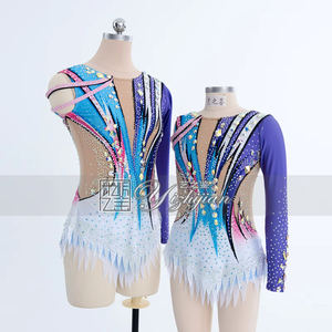 YIZHIJIAN Corsé Ajustado de Gimnasia Artística Ropa de Competición para Mujeres y Niñas, Ropa de <span class=keywords><strong>Patinaje</strong></span> Juvenil Ropa de Danza para Niños - Product Image 5