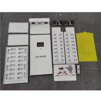 Kit de batterie solaire au lithium DIY JKESS EU Stock 6U 48V 314Ah avec BMS JK 16S V19 et écran LCD 4.3 pouces sans cellules LFP