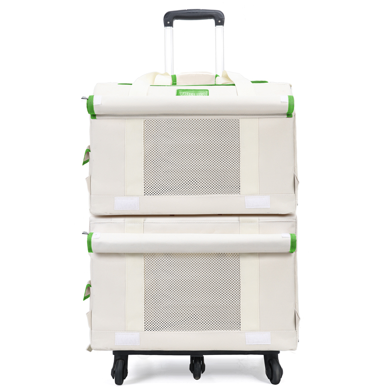 2bags green+pull rod